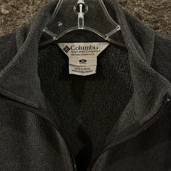 SIZE M COLUMBIA DARK GREY 3/4 ZIP FLEECE. - Picture 2 of 2